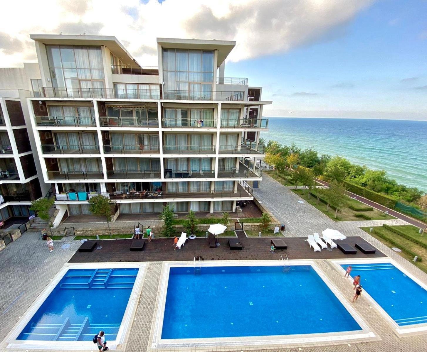 Sea View Penthouse Apartman Obzor Kültér fotó