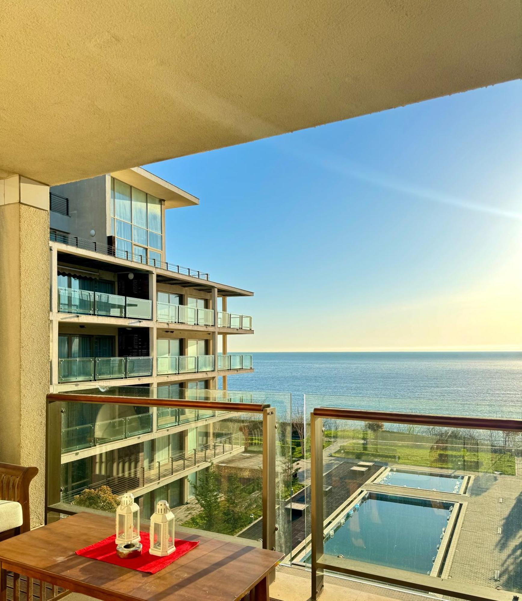 Sea View Penthouse Apartman Obzor Kültér fotó